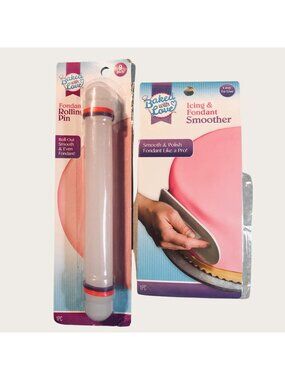 Baked With Love Fondant 9" Rolling Pin & Smoother Set